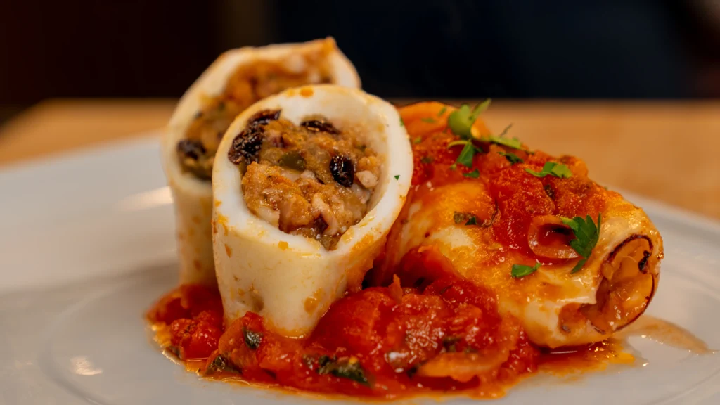 Calamari ripieni al forno